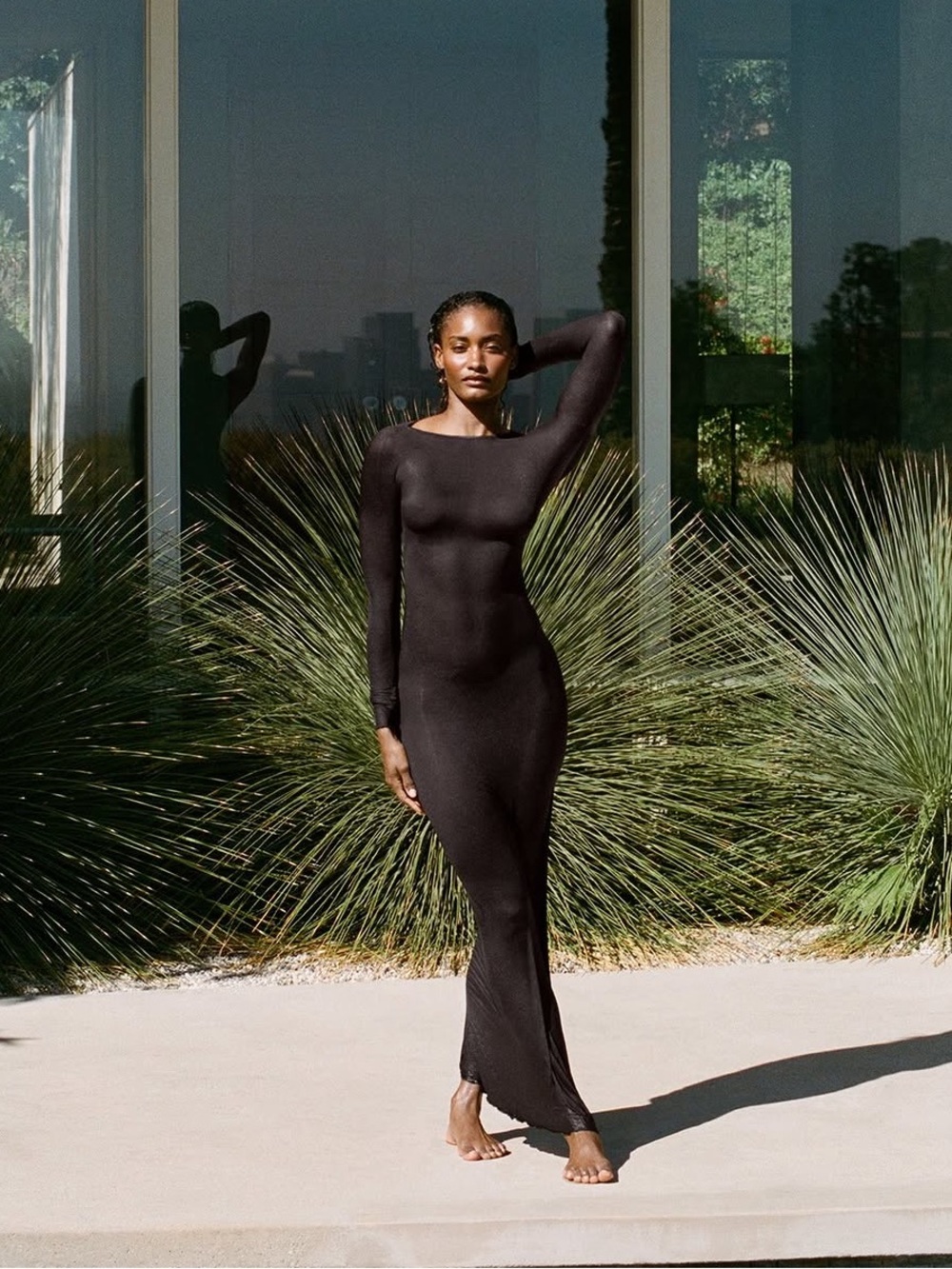 Skims modal cashmere maxi dress